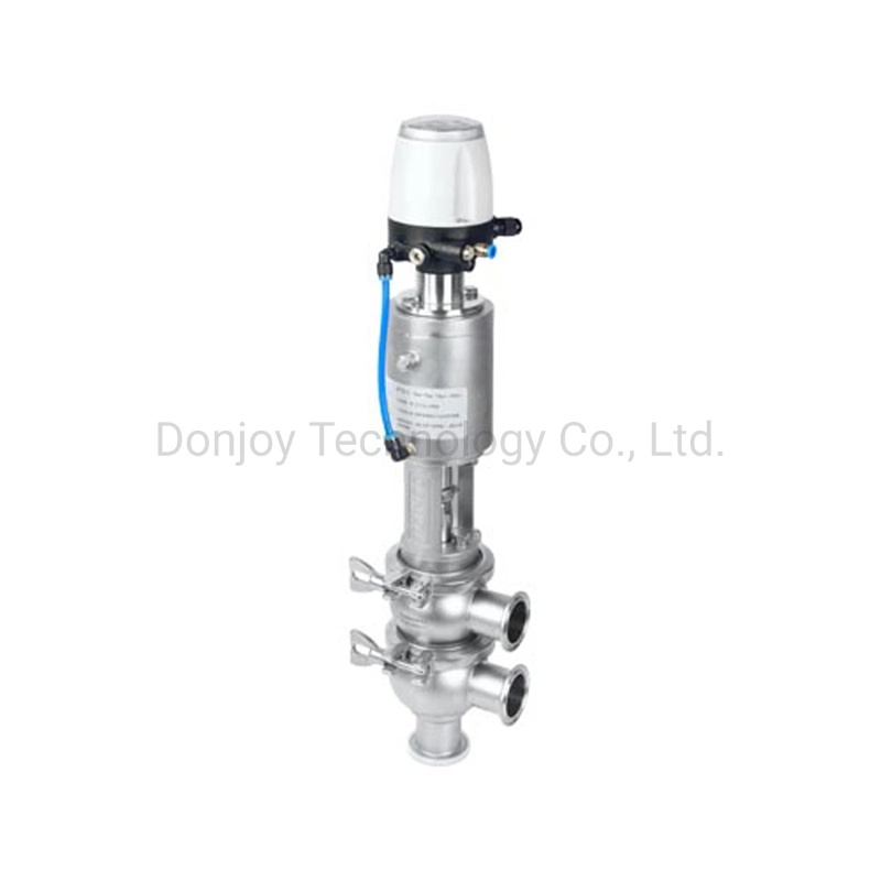 Stainless Steel Divert Seat Reversing Pharmaceutical Pneumatic Valve with Positioner