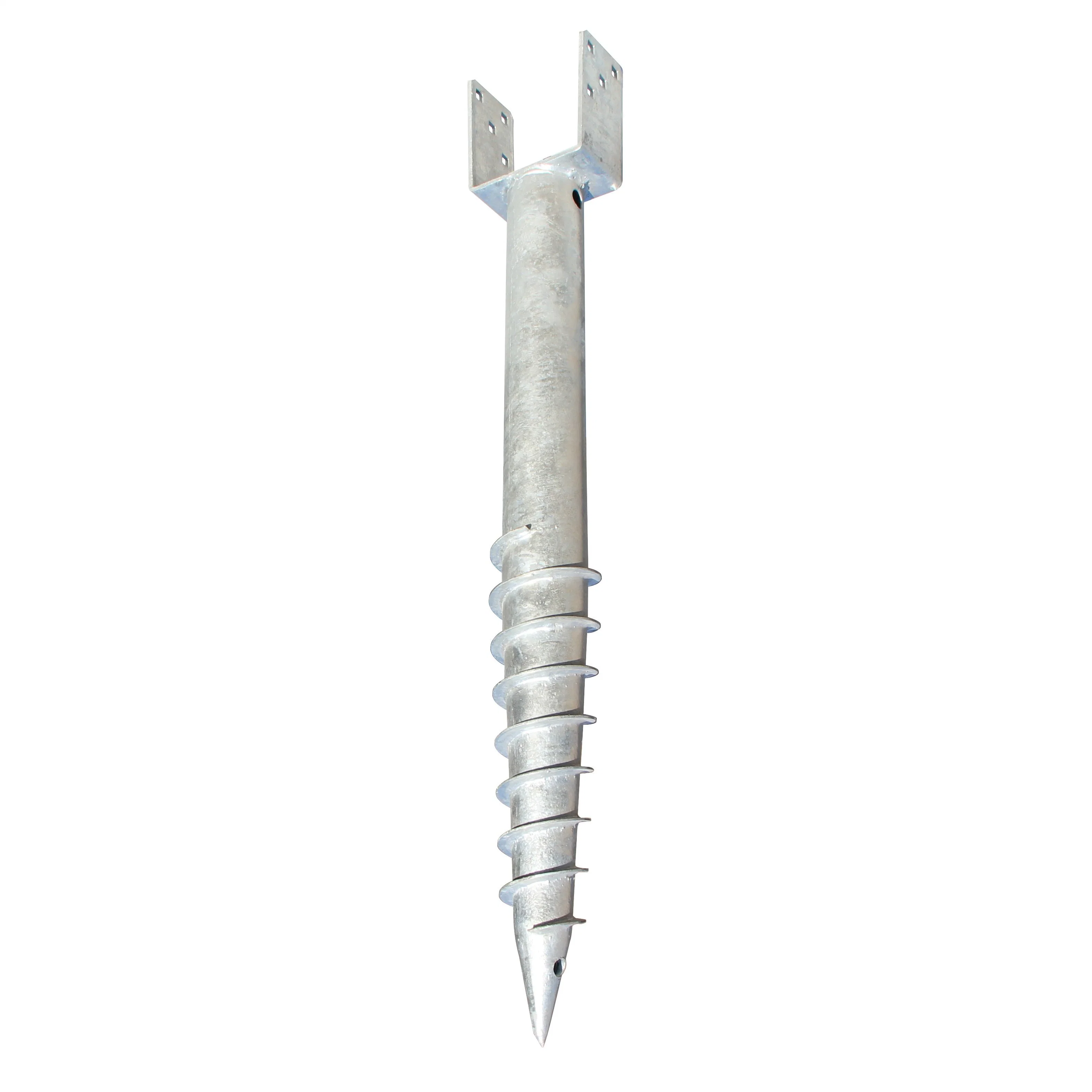 No Dig Ground Anchor U-Model Screw in Post Stake Ground Screw for Mailbox Posts and Fence Posts