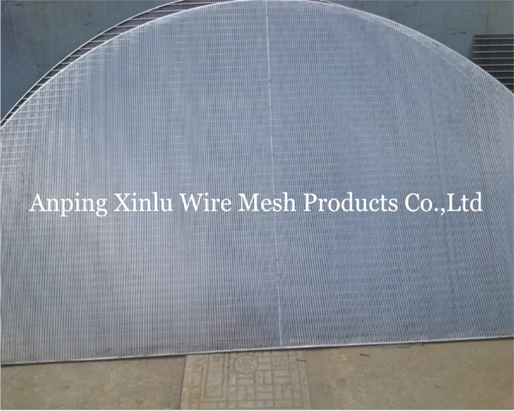 Stainless Steel Slotted Vee Wedge Wire Screen Panels Electric Resistance Welding