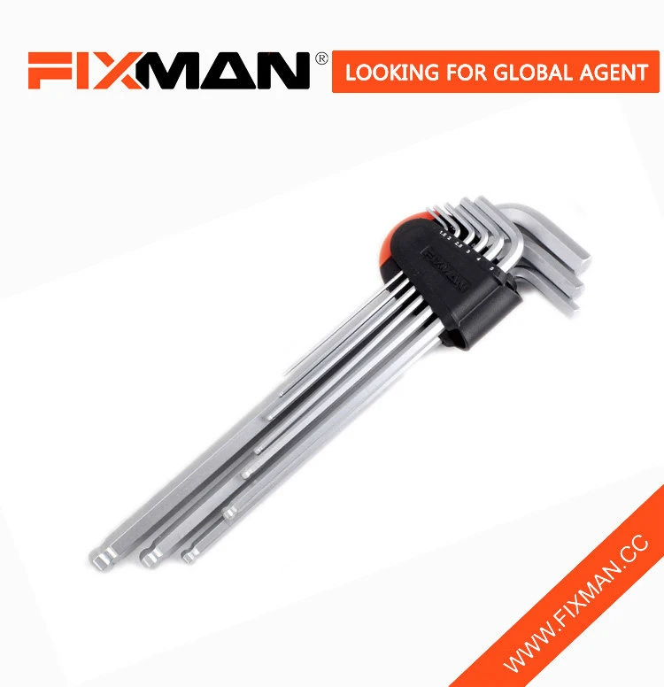 Fixman Hardware Garage Hand Tools Hex Key Sets with Ball Head