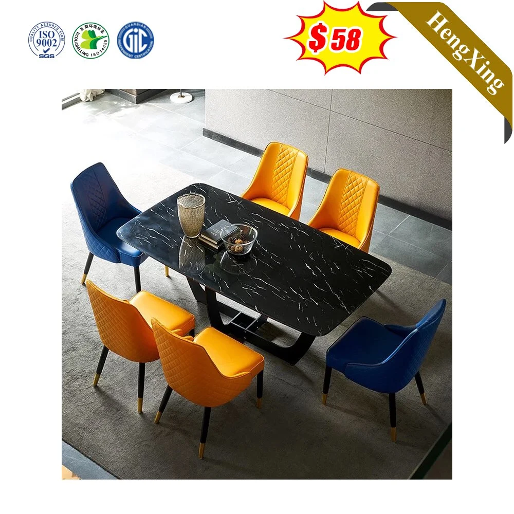 China Wholesale/Supplier Modern Home Hotel Outdoor Living Room Furniture Wooden Restaurant Marble Tables Dining Table with Restaurant Chair