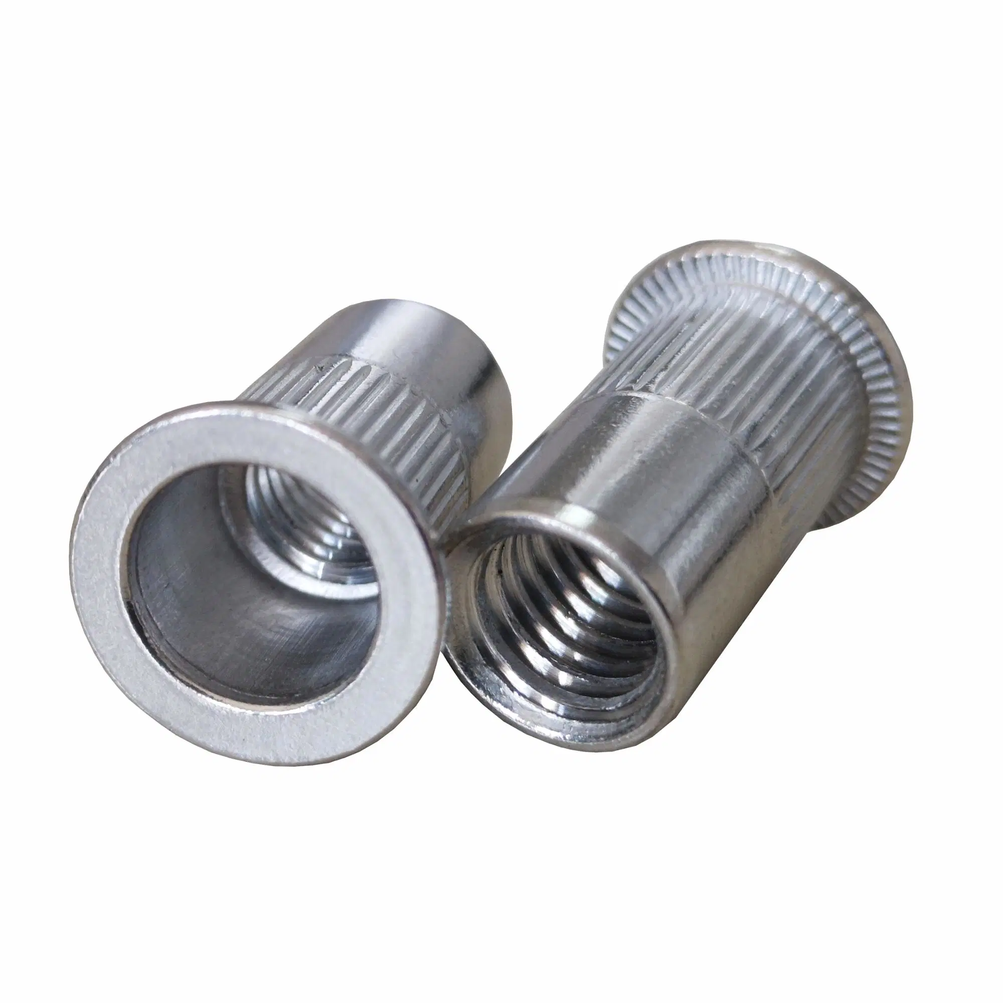 Stainless Steel 304 Flat Head Round Knurled Body Blind Rivet Nut