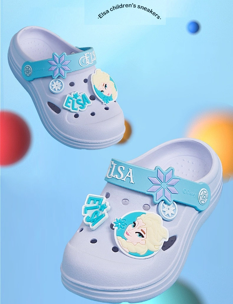 Prinzessin Elsa Sandalen Frozen EVA Kinder Slipper rutschfeste Outdoor-Bad Schuhe Hausschuhe Geschenk Cartoon Schuhe für Mädchen