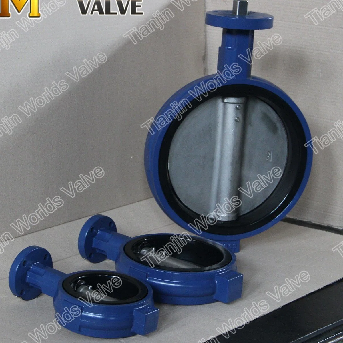 Double Shaft Butterfly Valve with Hand Lever