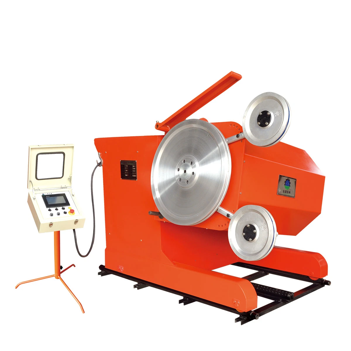 Relaible 2 Inverters Control Marble Stone Cutting Diamond Wire Saw Machine