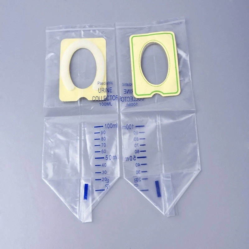 Wholesale/Supplier Dispisable Sterile PVC Children Uringe Drainage Bag with 100ml 200ml