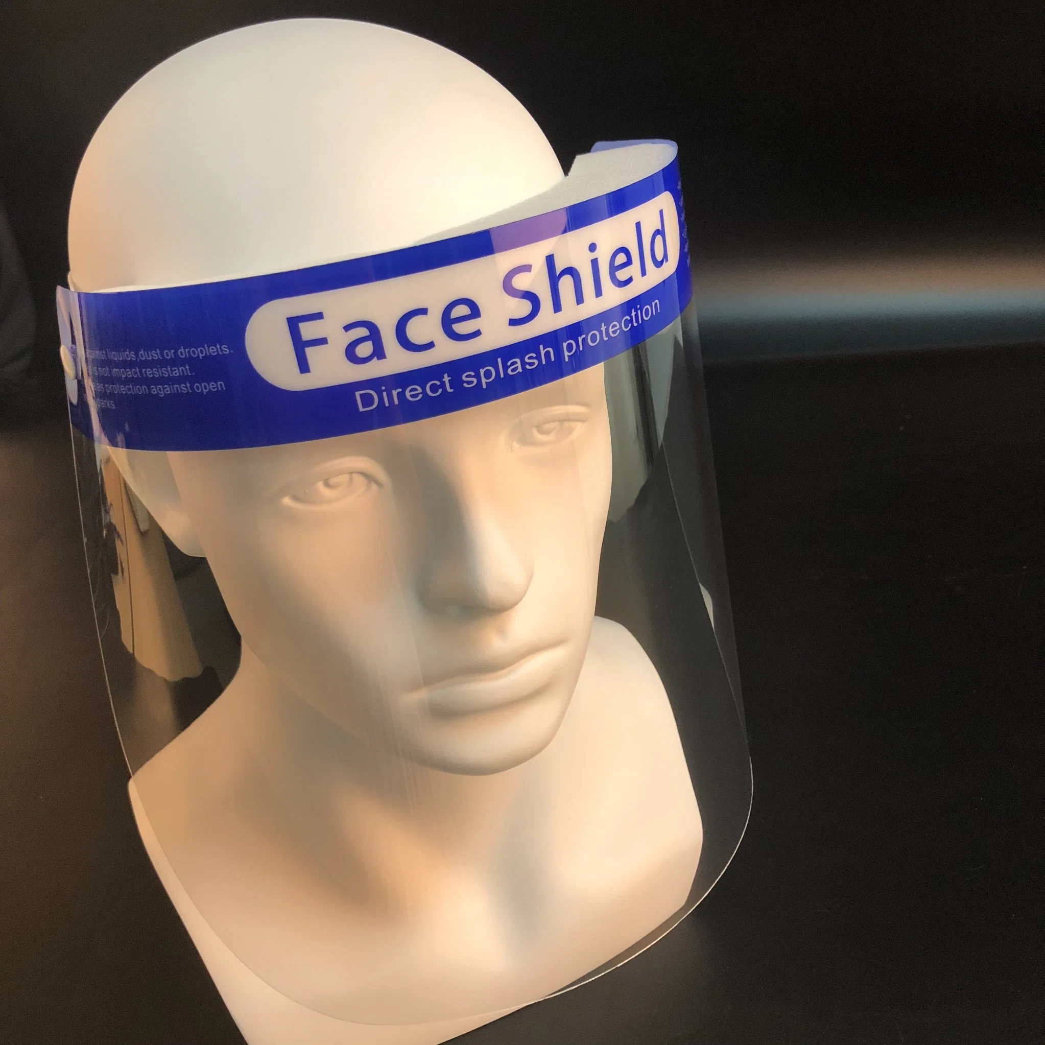 Simple Multi-Functional Anti-Fog PE Face Shields Anti-Foam-Oil-Smoke Transparent Protective Screen Face Mask