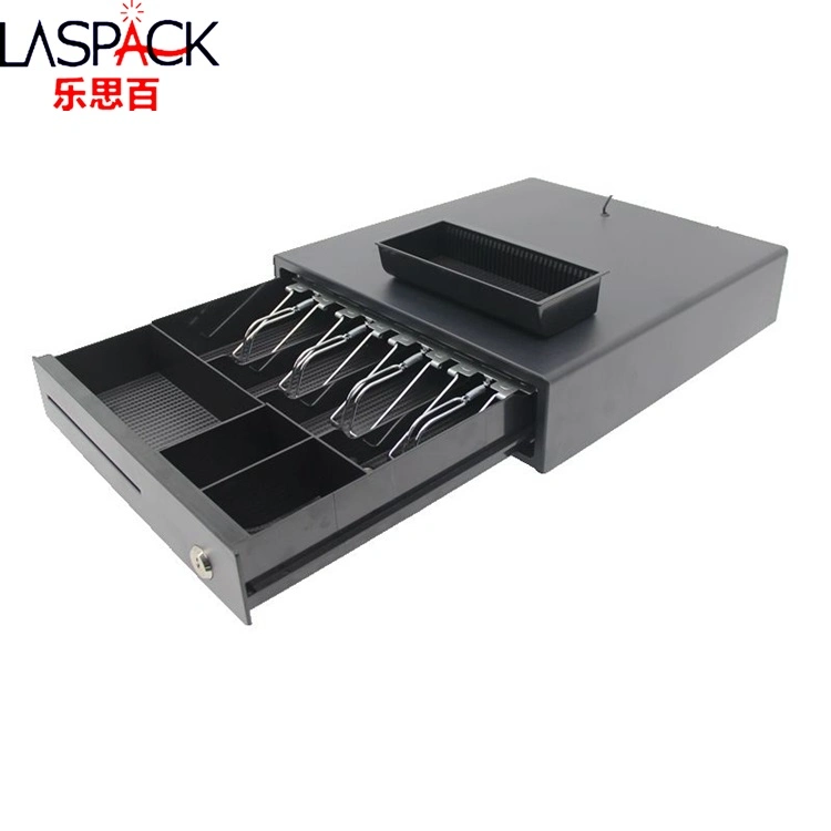 Alta qualidade Electronic Big Cash Drawer supermercado RJ11 POS Cash Registar gaveta