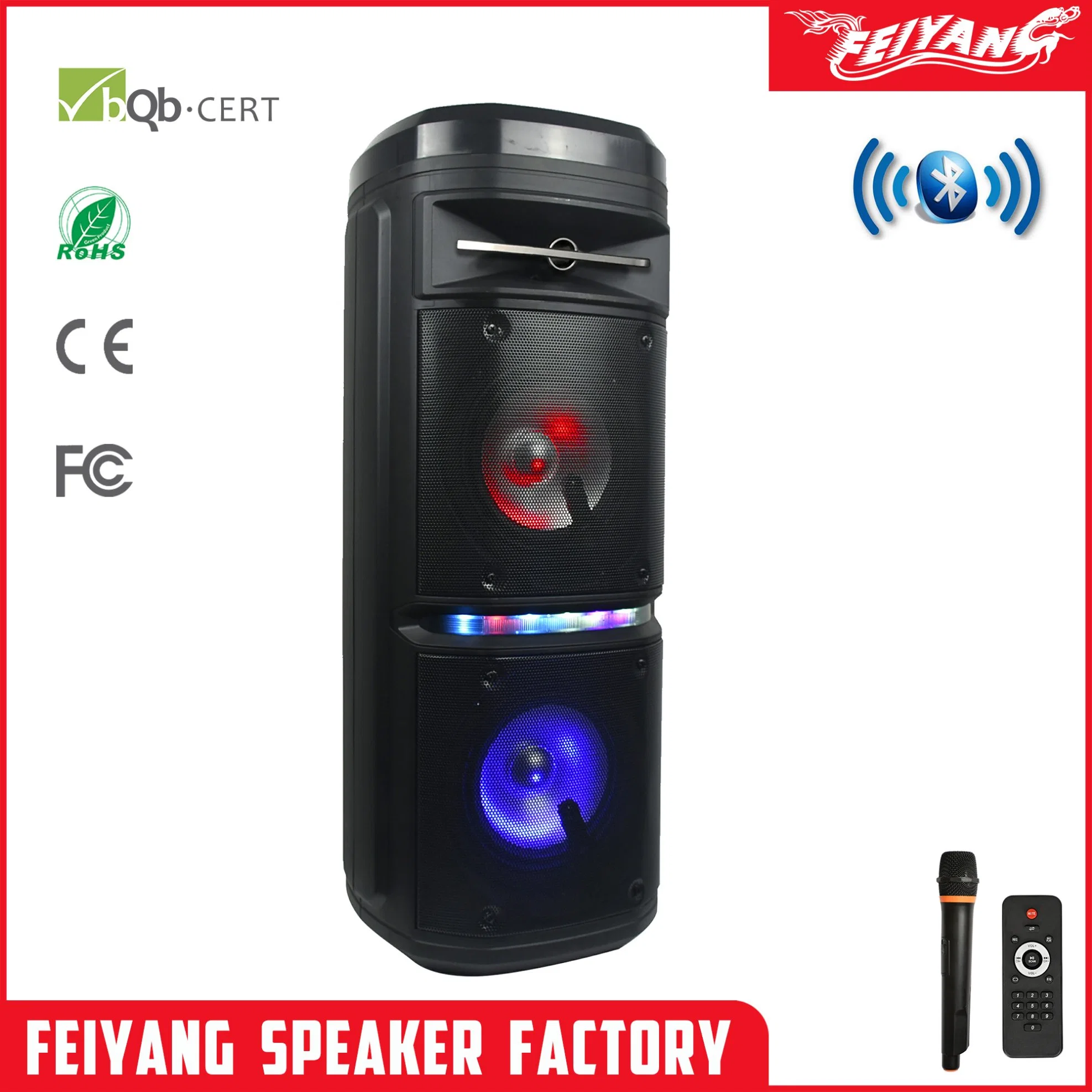 Feiyang Speaker Top Amplifier Outdoors DJ Sound Box Party Bluetooth Speaker