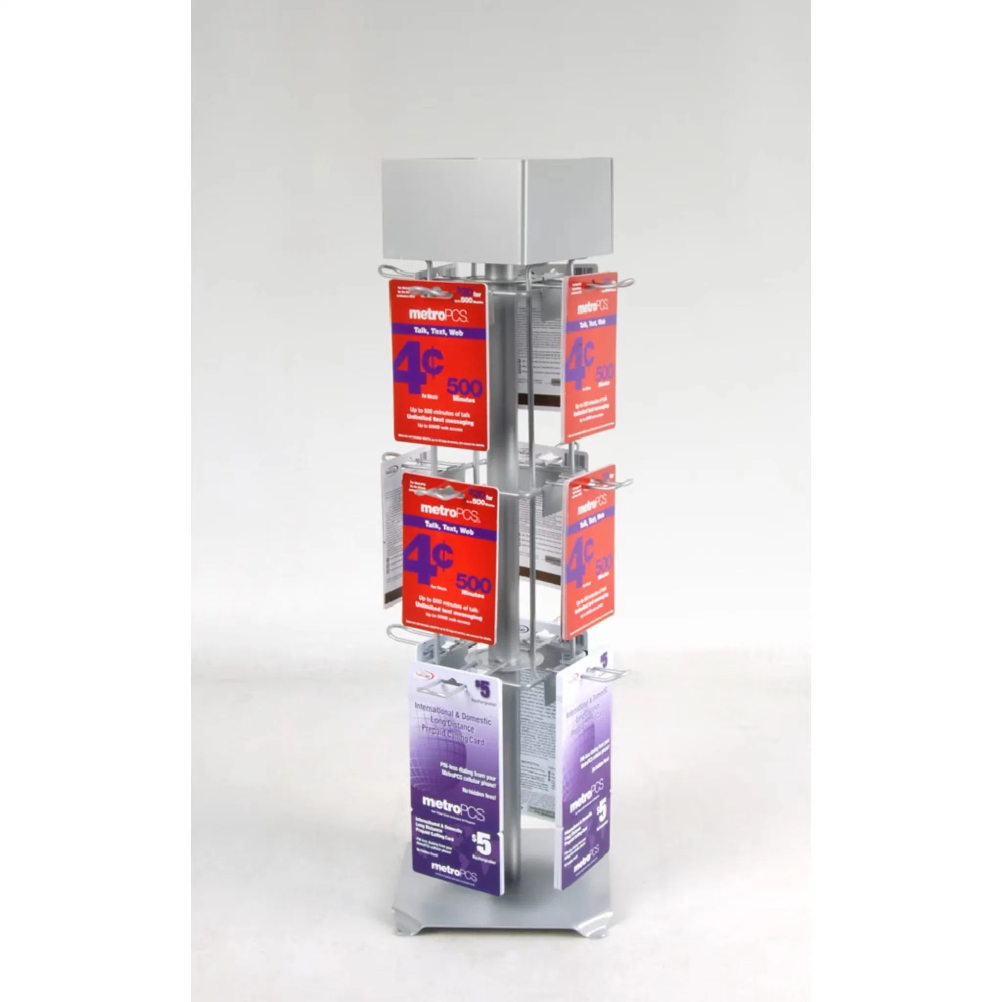 High quality/High cost performance  Customized Counter Spinner Metal Gift Greeting Card Display Stand