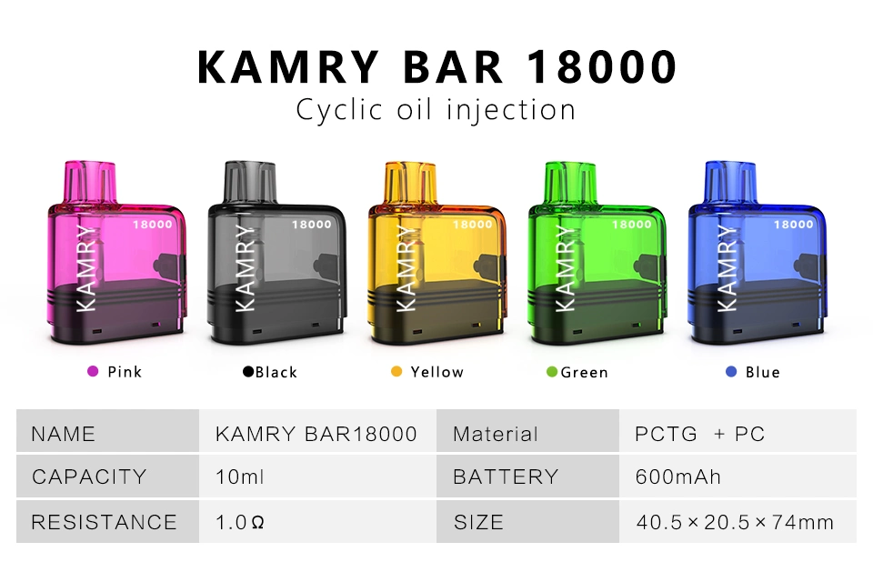 Precio de promoción de la fábrica de 10ml de capacidad de inyección de aceite cíclica Vape 600mAh Batería cigarrillo eléctrico