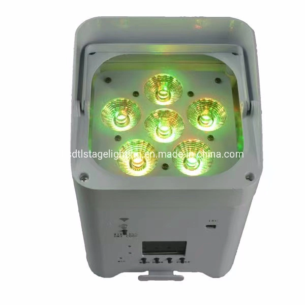 6PCS 18W 6 in 1 Battery Wireless LED PAR Light