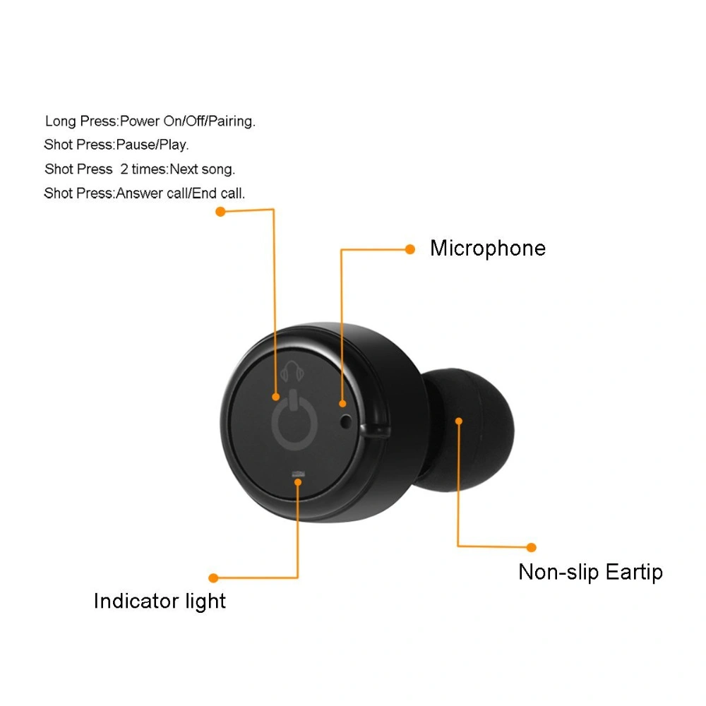 X1t Truly Wireless Bluetooth Sports Headphone Earbuds Mobile Earphone
