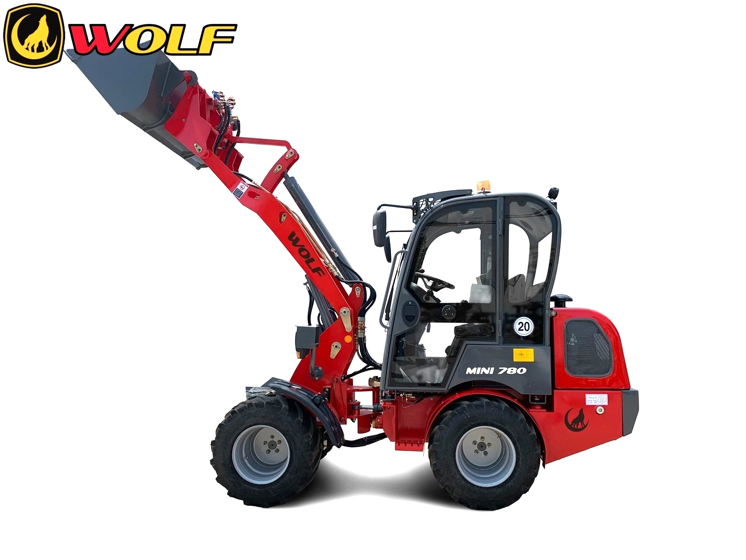 Wolf Loaders 0.8ton Rated Load Mini Radlader Wheel Load