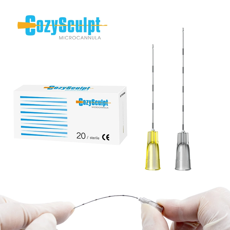 Sicherheit Schönheit Produkt Cozysculpt heißen Verkauf 25g 38mm 27g 50mm Stumpfe Spitze Micro Kanüle Nadel Microkanüle für Schönheit