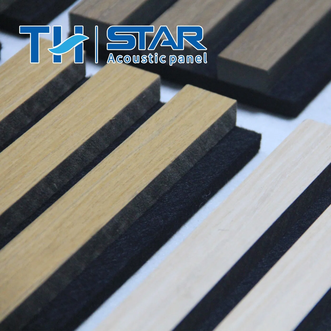 Europ Standards Ceiling Door Sound Absorbing Board Wooden Slatted Wall Acoustic Adsorption Panels