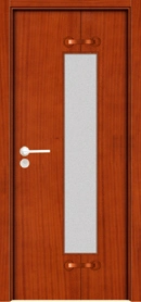 PVC Solid Wooden Door / Wooden Door / Glass Door (YFM-8055)