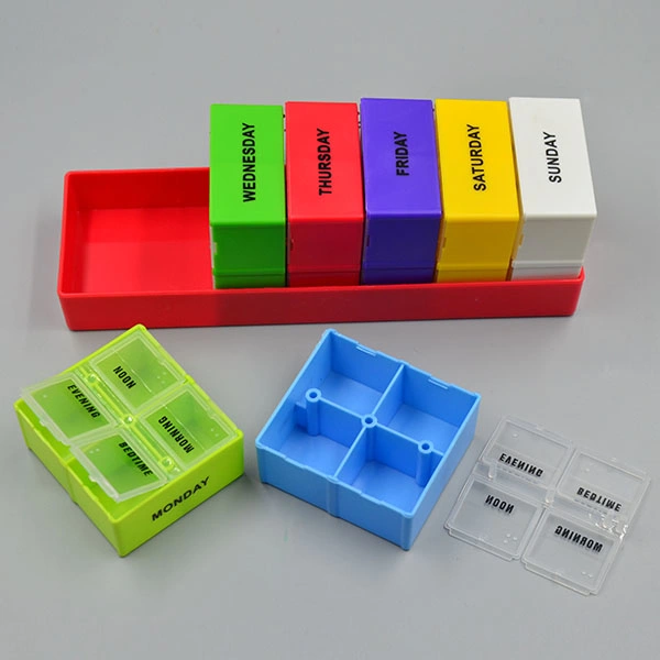 Amazon Square Shape Pill Box pharmacie médicament Pill case Holder