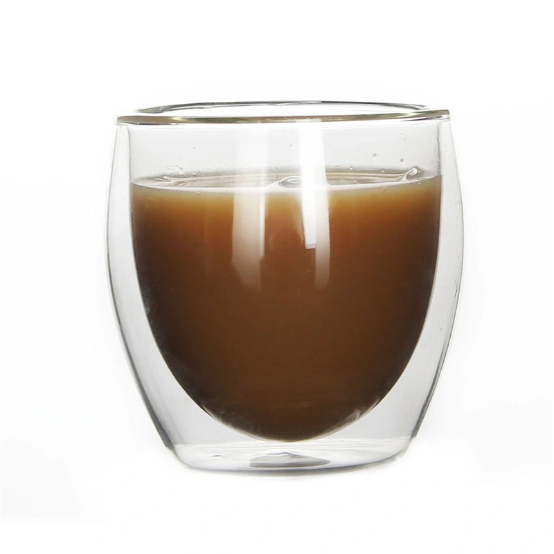 Tasse à thé personnalisée en gros avec logo 250 ml Verre à café double paroi isolé en borosilicate transparent Verres d'Halloween