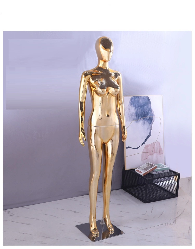 Customized Fashion Store Window Display Egg Head No Wig Flexible Mannequin