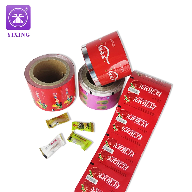 Aluminum Laminated VMPET BOPP Candy Sweets Lollipop Wrapping Twisted Plastic Packaging Film