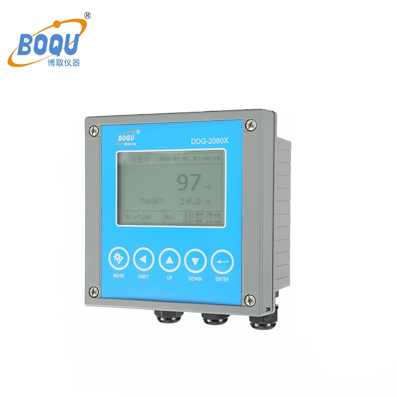 Boqu Ddg-2080X Hight meilleures TDS mètre de la température de l'eau Ce témoin de l'eau de gamme électrique ppm Instrument d'étalonnage/mètre