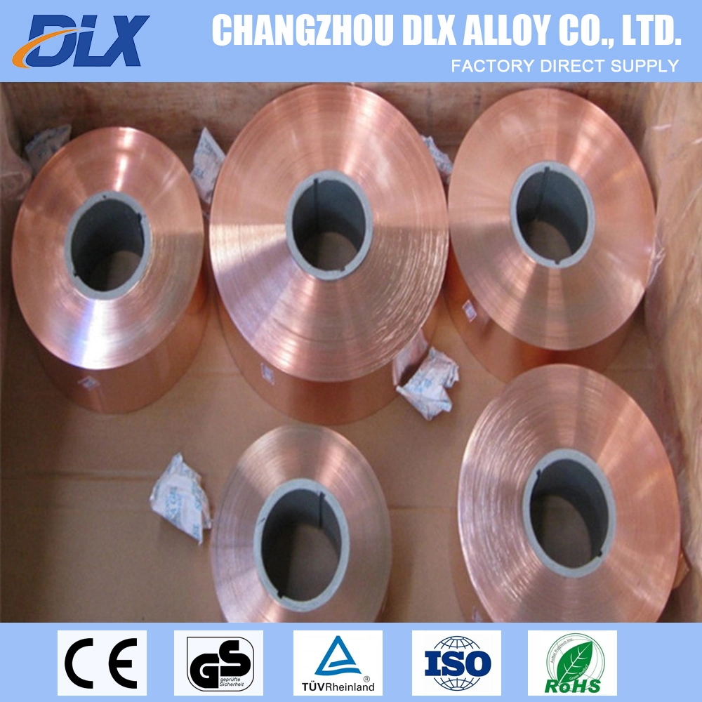 Factory Direct Supply 0.10mm-1.00mm Beryllium Copper Alloy C17200 C17500 Qbe2 Cube2 Foil Strip Tapes