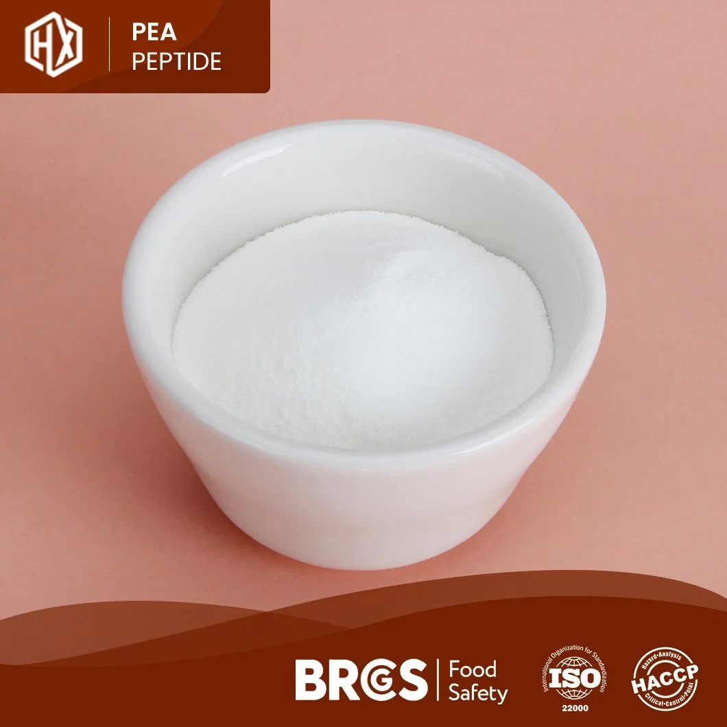 Soluble en agua de alta pureza Haoxiang pequeña molécula de péptidos de arveja china Aditivos Alimentarios Peabean antifatiga suplementos de proteína en polvo para Skin-Whitening péptido