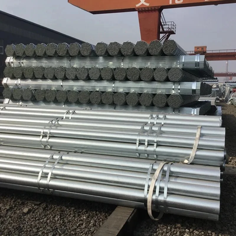 DN15 to DN250 Od Carbon Steel ERW Plastic Pipe or Iron Protector Galvanized Coated Round Tube 1to10mm Thick Factory Price