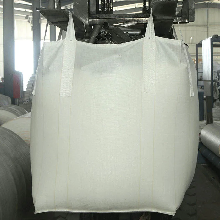 1000kgs-2000kgs PP Baffle Construcción de arena Super Sack Sling Ton Jumbo Bulk FIBC Anti-UV ventilada Leña malla Big Bag