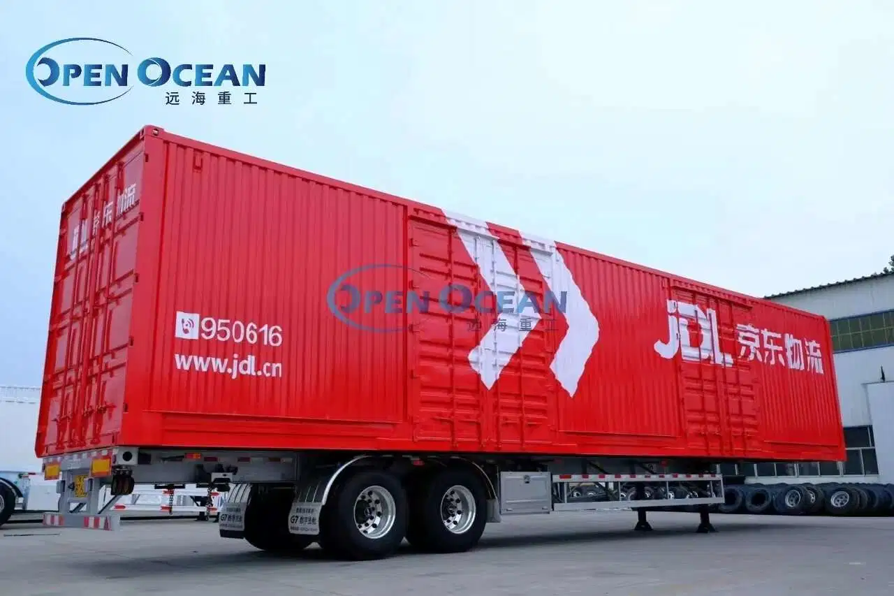 ISO CCC Approved 2/3/4 Axles Dry Box Cargo Freight Van Truck Trailer for Sale