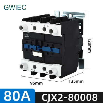 220V/440V 2no 2nc Cjx2 4 Pole Power Contactor LC1 D12004