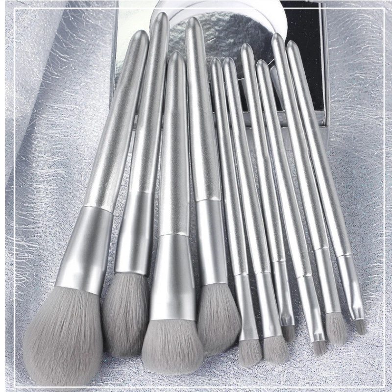 Eyeshadow Eyeliner Makeup Brush Set Powder Grey Blush Concealer Foundation Lip Eye Cosmetic Face Beauty Tool