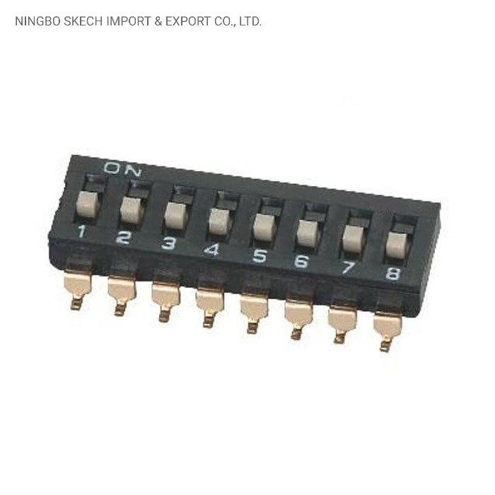 مفتاح زر الضغط SIP SMD 2.54 ملم Pitch Remote Control IC مفتاح DIP الخاص بزر الضغط الجزئي من النوع