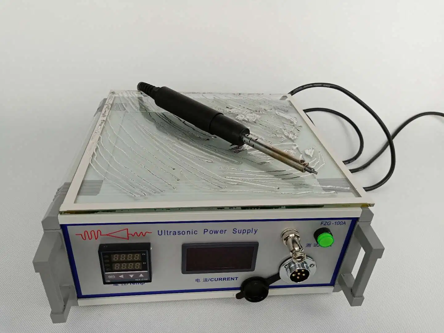 55kHz High Efficiency Ultrasonic Soldering Machine for Metal Welding and Glasses Coating