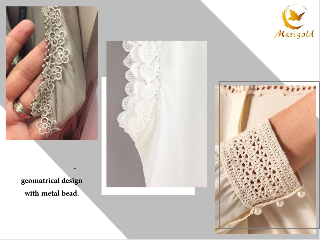 Free Sample Geometry Cotton Lace Trimming Garment Accessories