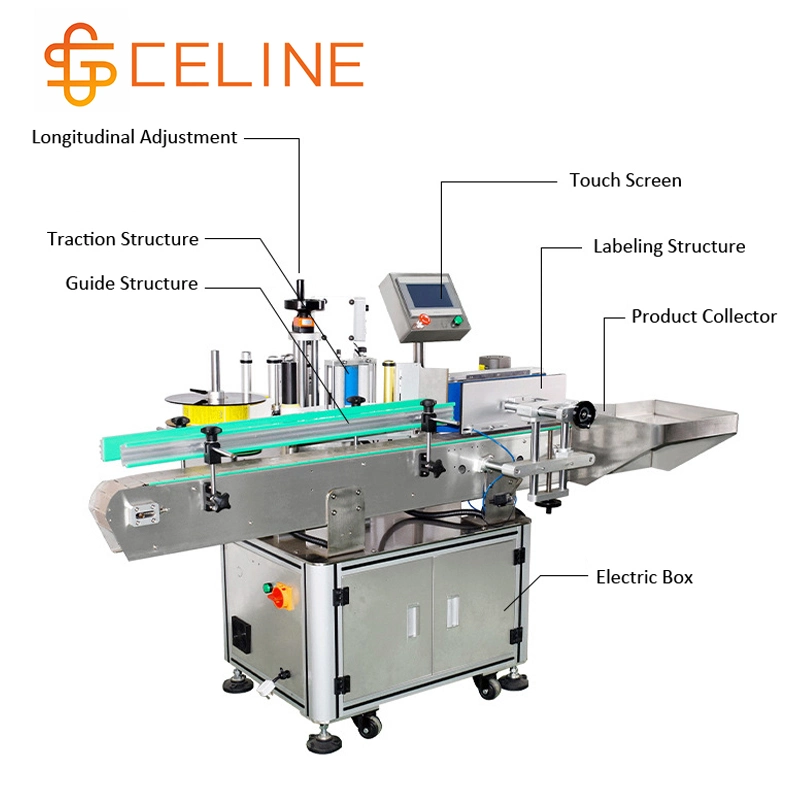 La estabilidad a alta velocidad de etiquetado automático de la botella de plástico PVC/Ad Hesive máquina máquina etiqueta etiqueta