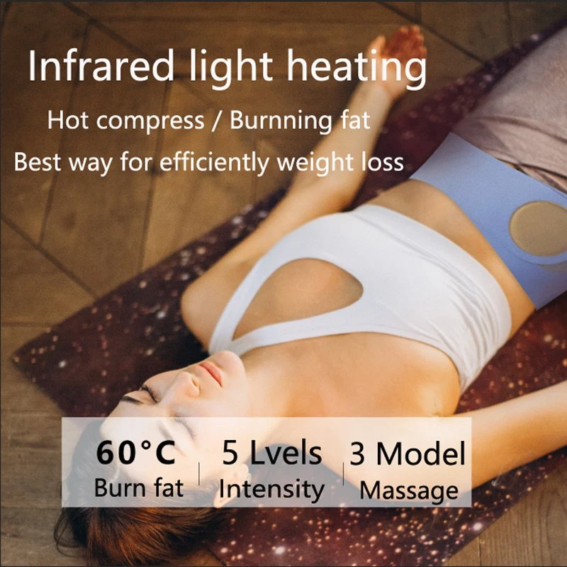 New Fashion Vibration Weight Loss 660nm 850nm Infrared Red Light Therapy Slimming Belt Body Massager