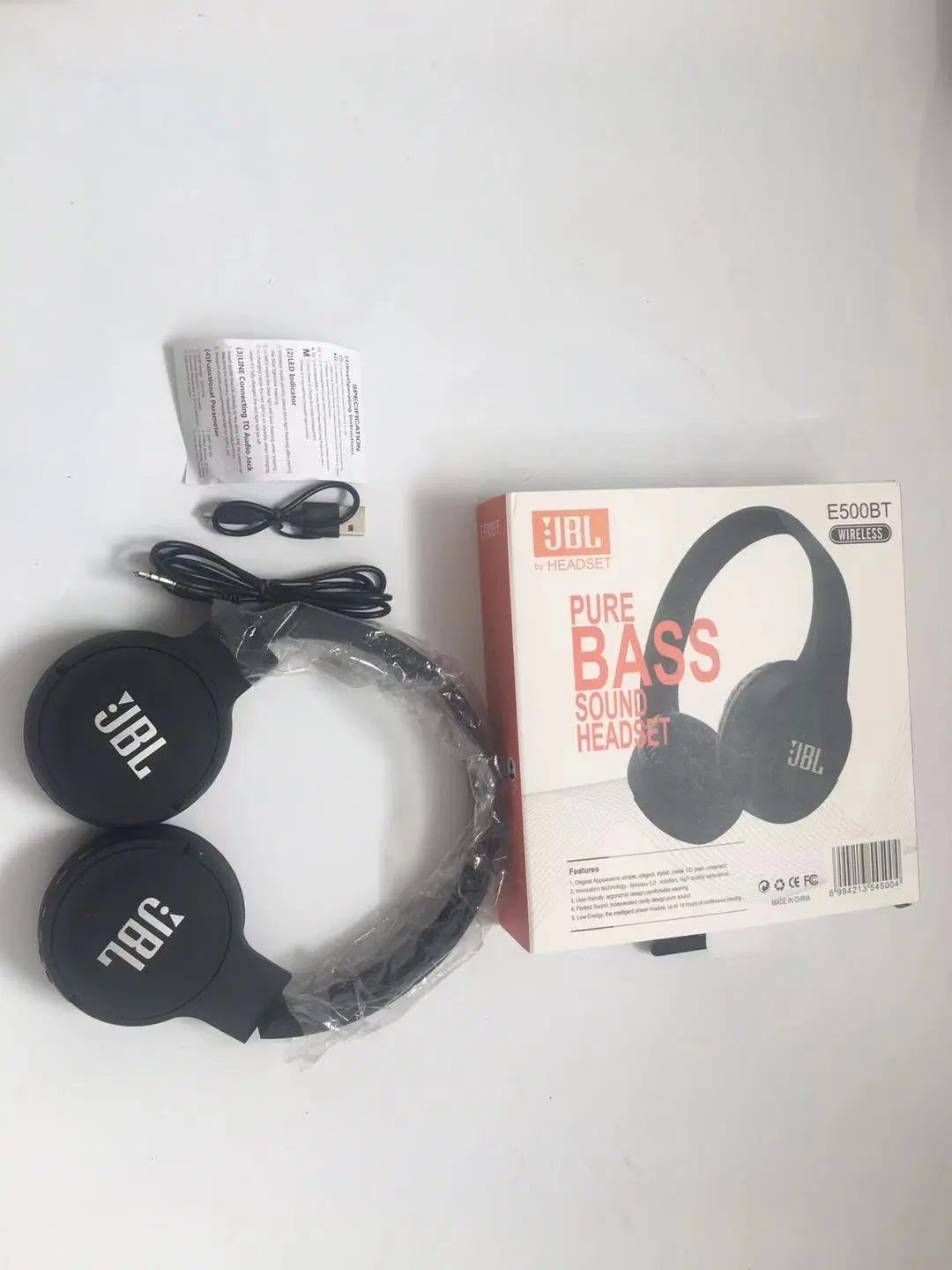 T500bt Wireless Bluetooth Kopfhörer Deep Bass Sound Sport Spiel Headset Mit klappbaren Ohrhörer mit Mikrofon-Geräuschminimierung