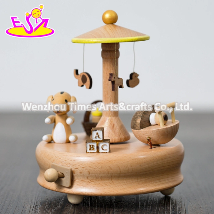 Handmade Best Toys Wooden Music Boxes for Toddlers W07b048