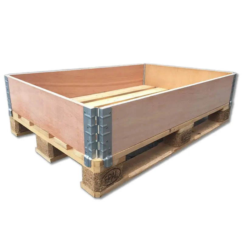 Las ventas de la fábrica de acero galvanizado Caja de madera de la bisagra de metal del conector de la caja plegable Collar de palets de 220 mm de bisagra Hardwares bisagra