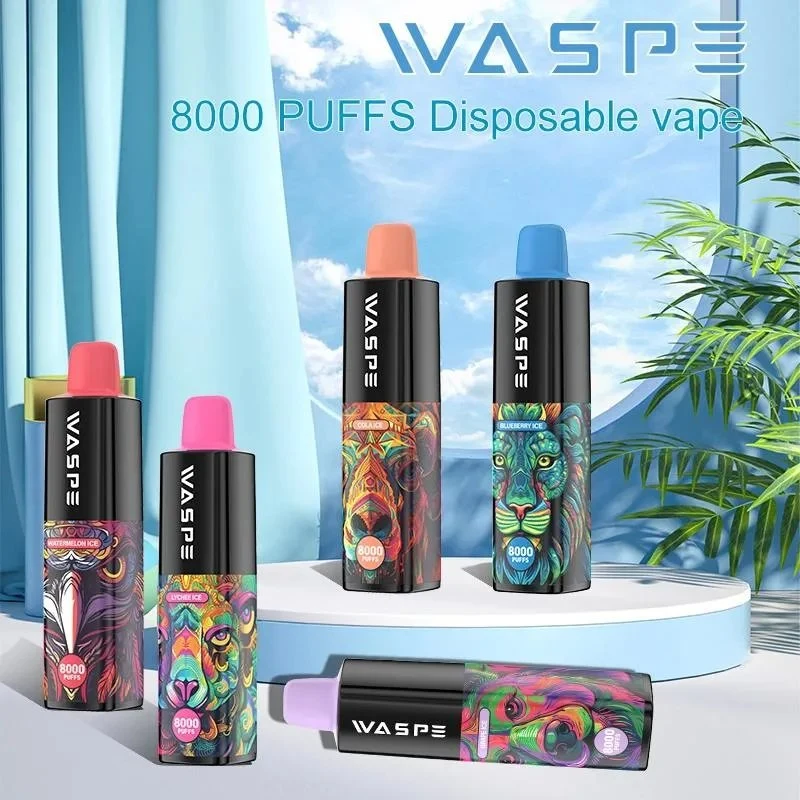 Zbood Waspe 8000 en gros en vrac E formes de coup liquide 6000 appareil de fumée de Vape perdue cigarette électronique jetable