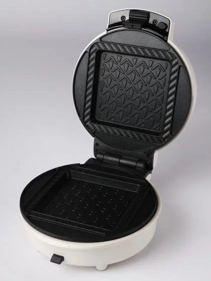 1 Ronde 7 belge en forme de coeur non amovible Stick cône Waffle Maker avec l'indicateur et de contrôle de la température Funciton