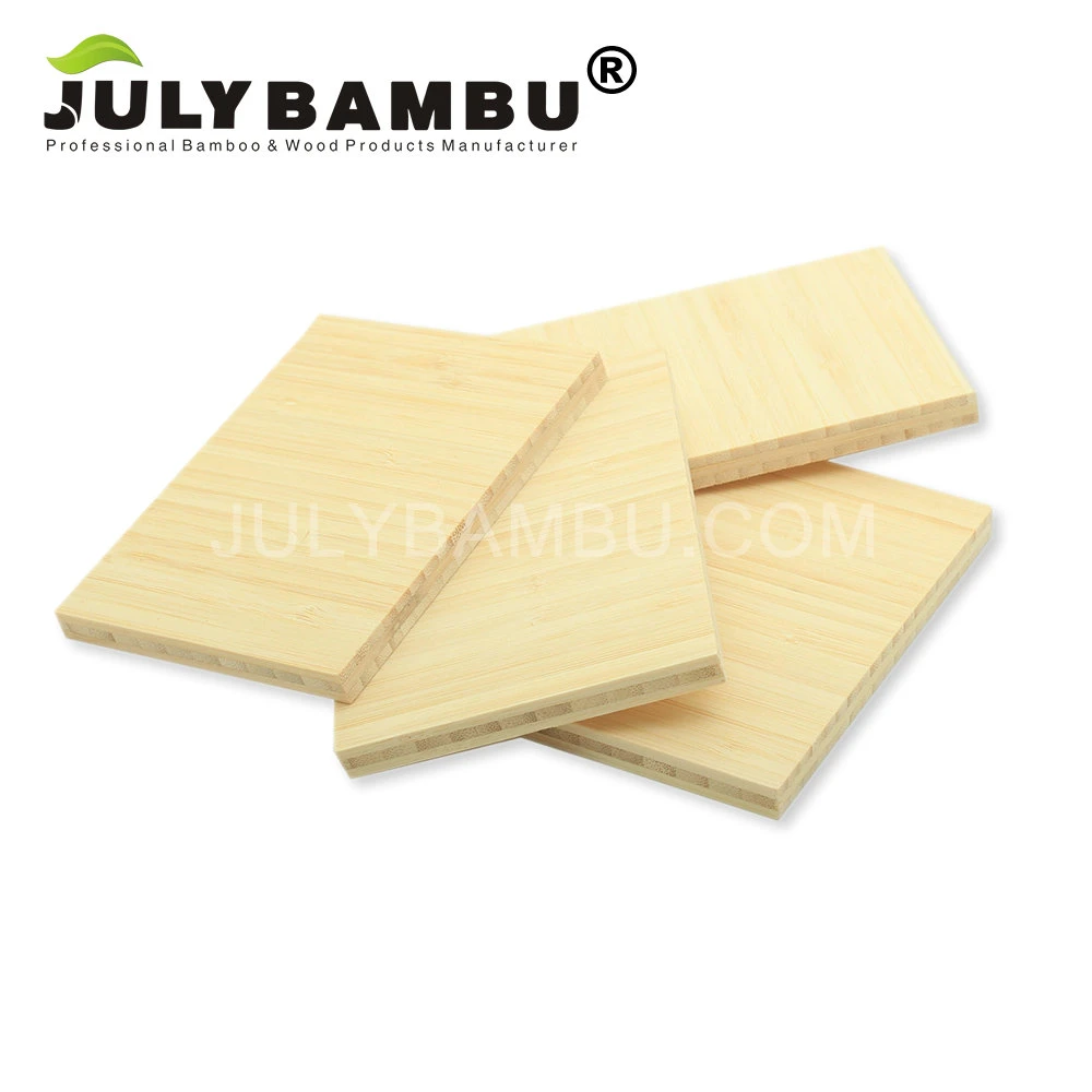 Solid Furniture Board 3 Layers Natural Vertical 6.5mm 1 4 Inch Bamboo Wood Panels