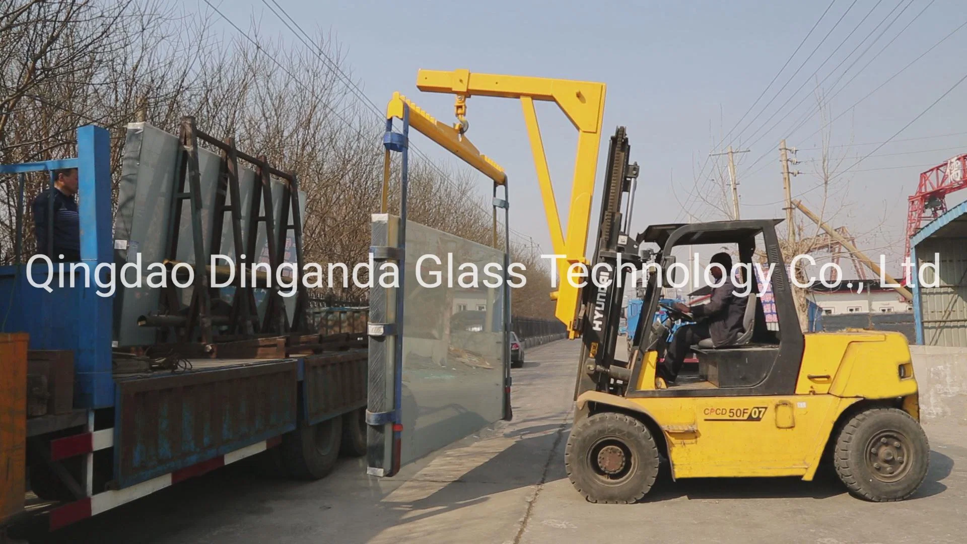 New Style Forklift Truck Crane Arm Equipment/Glass Loading$Unloading Forklift Attachment