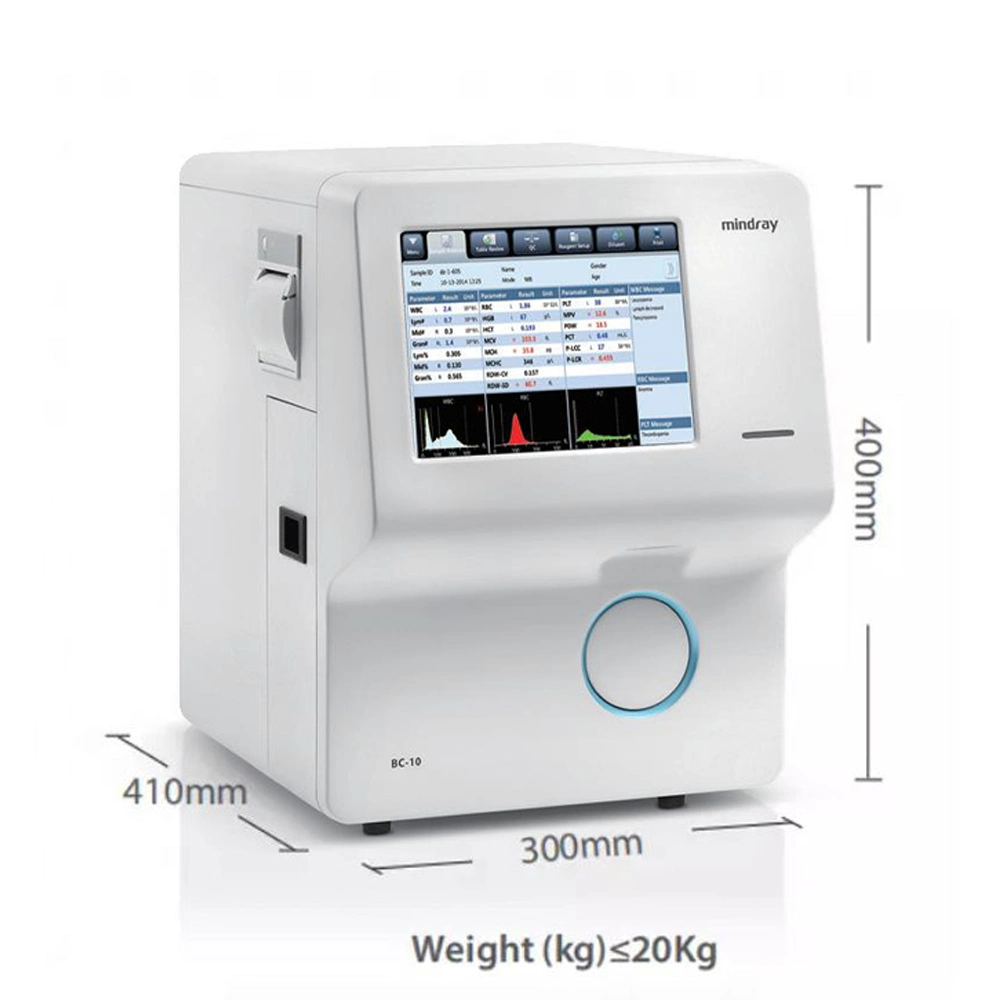 Médico de Mindray Buen Precio Auto Analizador de Hematología BC10 30 muestras por hora Parte 3 analizadores de hematología