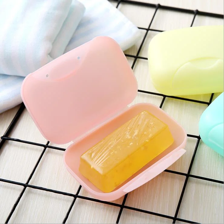 2 Sets Plastic Soap Case Holder Container Box Dishes Home Outdoor Hiking Camping Travel
