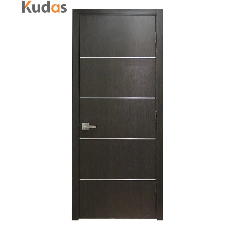 Kudas Foshan Home Interior Anti-Theft Simple Plywood Natural Oak Wooden Door for House