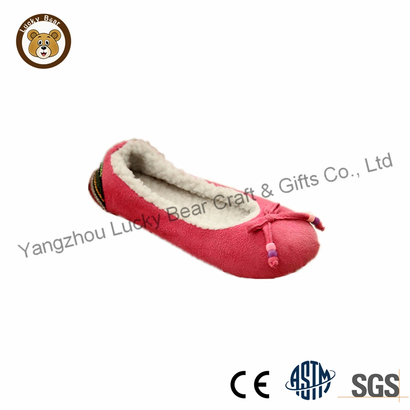 Non Slip Soft Comfortable Ladies Plush Indoor Slippers Ballet Shoes