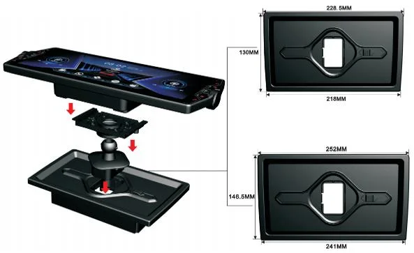 Android Car Stereo 2K 12-дюймовый сенсорный экран в тире Автомобильная аудиосистема с GPS-навигацией и автомобильным DVD-проигрывателем BT